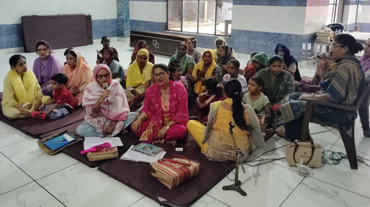 Weekly Sankirtan was held in Naina Devi Temple.